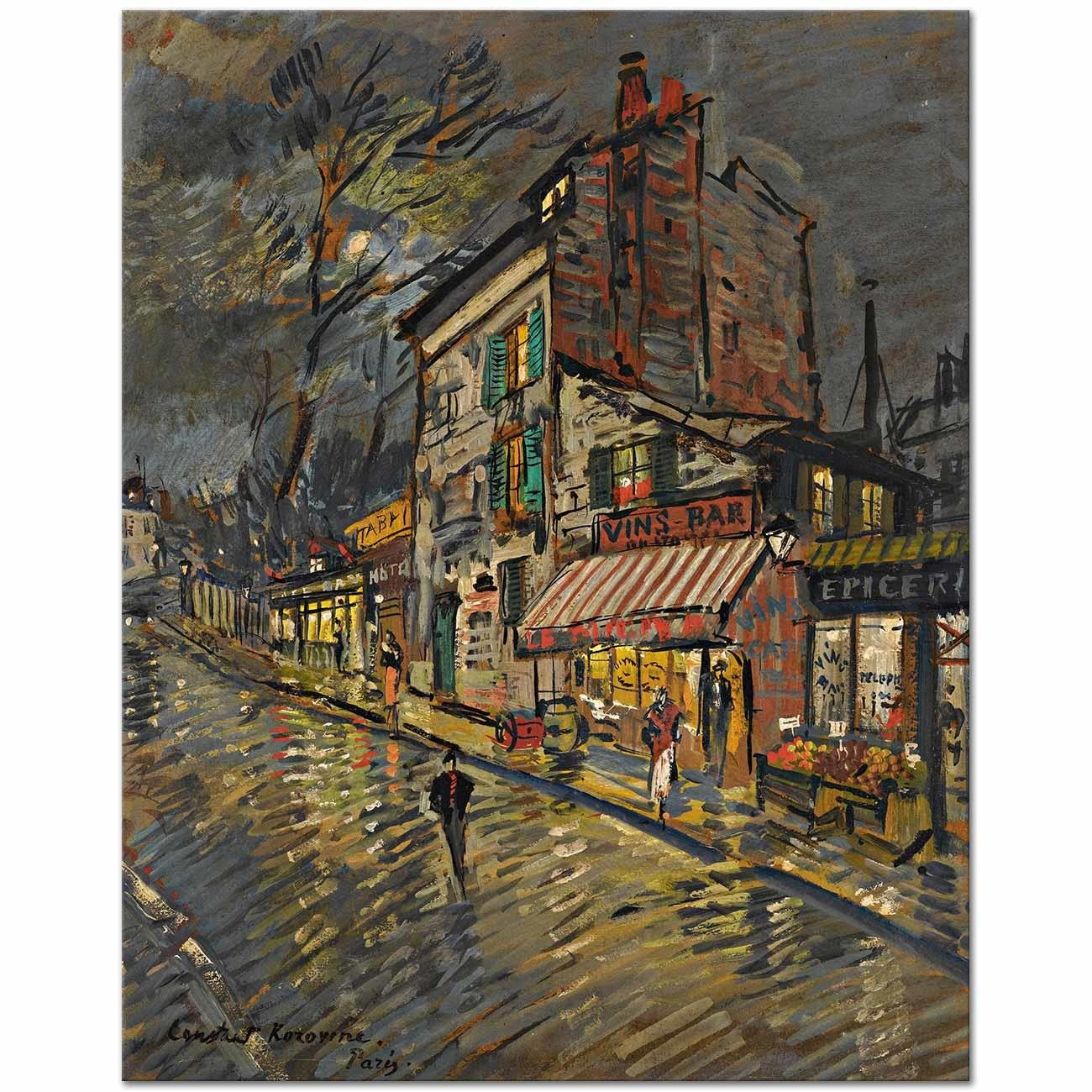 Paris By Night by Konstantin Korovin