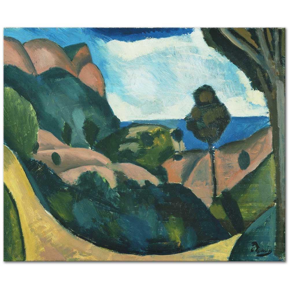 Andre Derain Cassis Civarından Manzara Kanvas Tablo