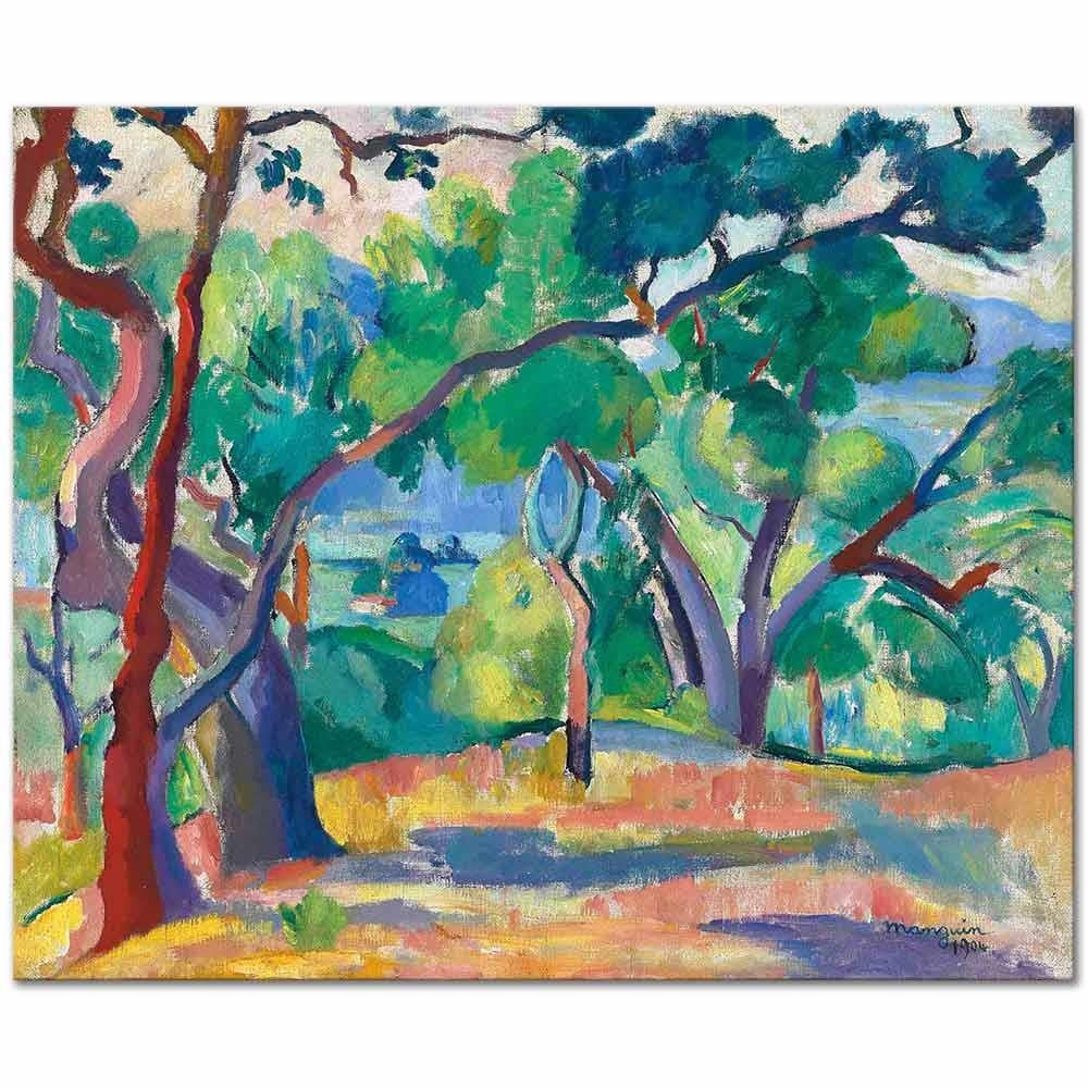 Henri Manguin Saint Tropez Manzarası Kanvas Tablo