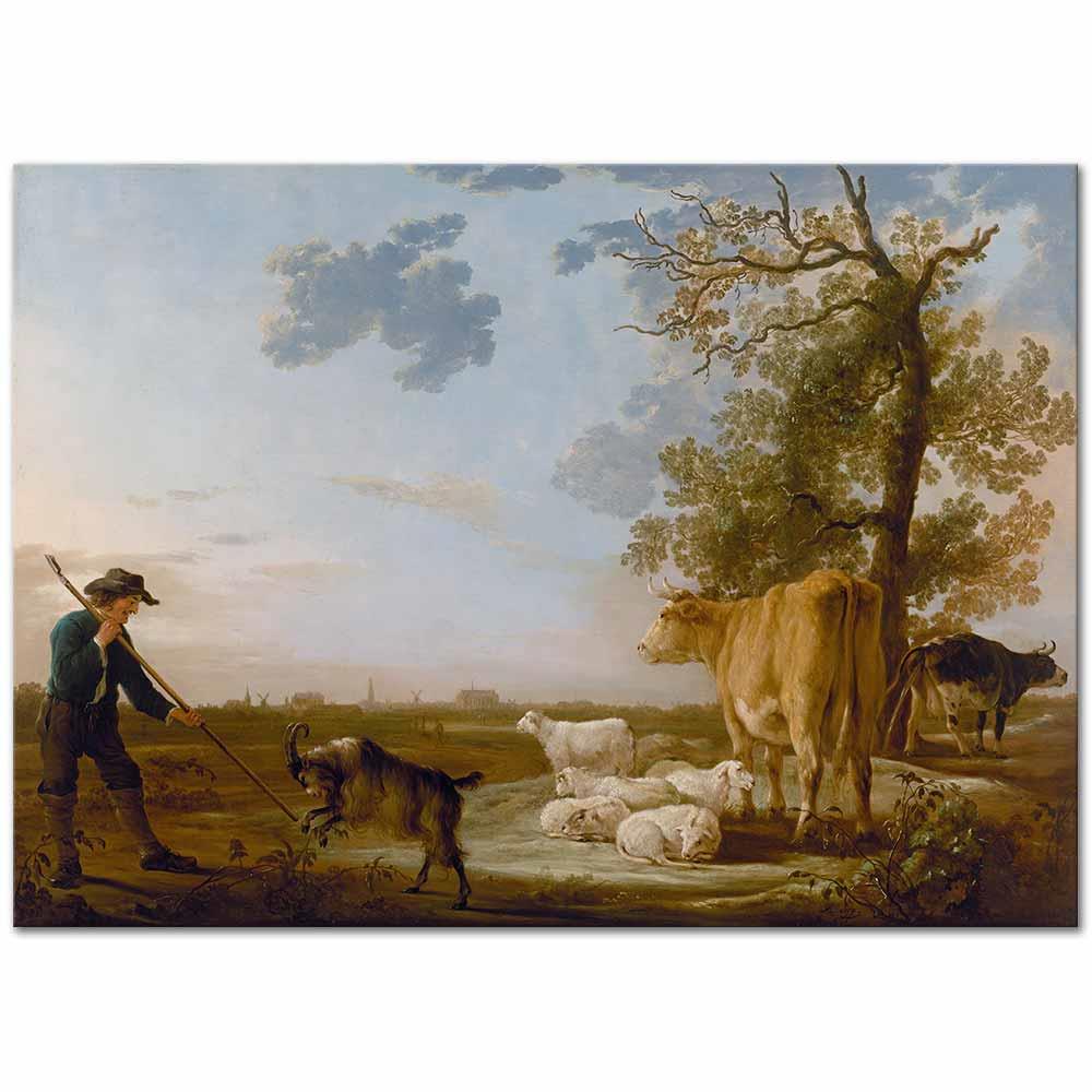 Aelbert Cuyp Sığırlar Peyzaj Kanvas Tablo