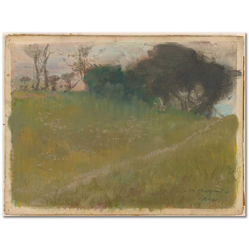 Edgar Degas Ağaçların Arasına Uzanan Yol Kanvas Tablo