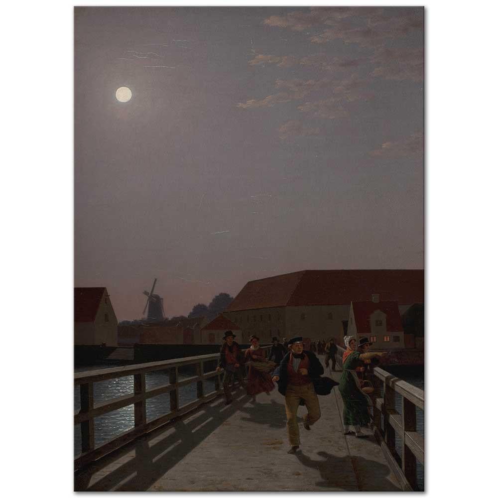 Langebro Copenhagen by Christoffer Wilhelm Eckersberg
