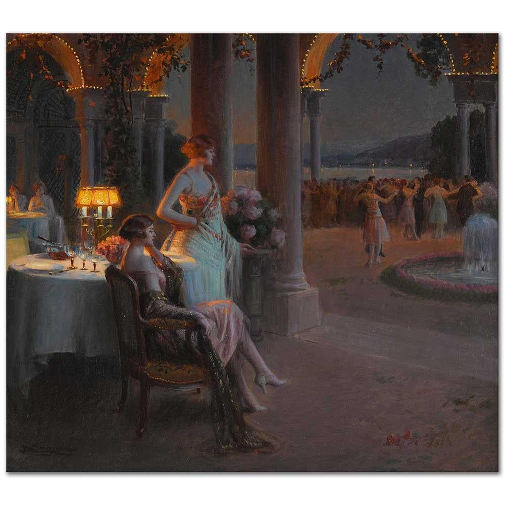 Le Soir sur la Terasse by Delphin Enjolras as Fine Art Print