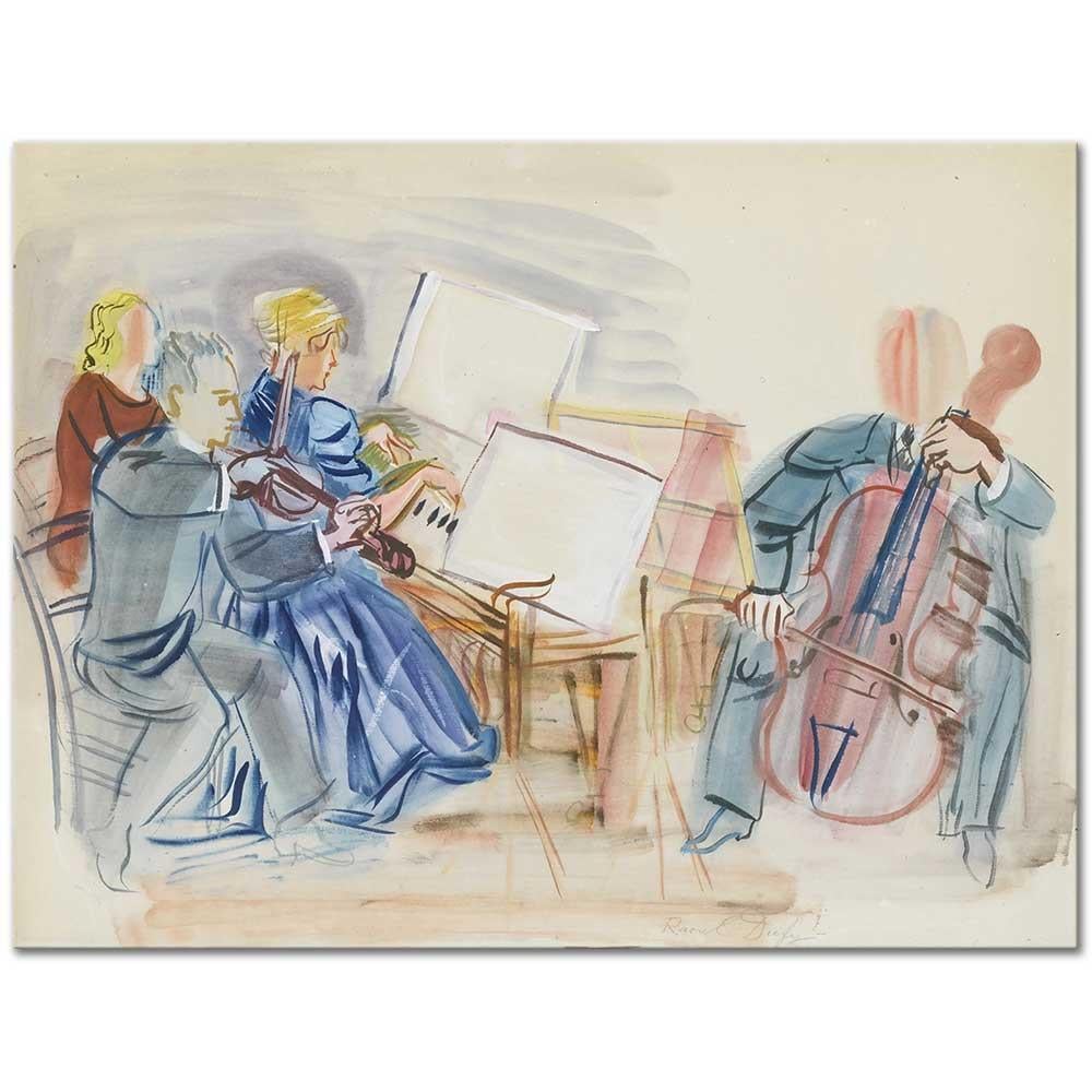 Raoul Dufy Üçlü Müzik Grubu Kanvas Tablo