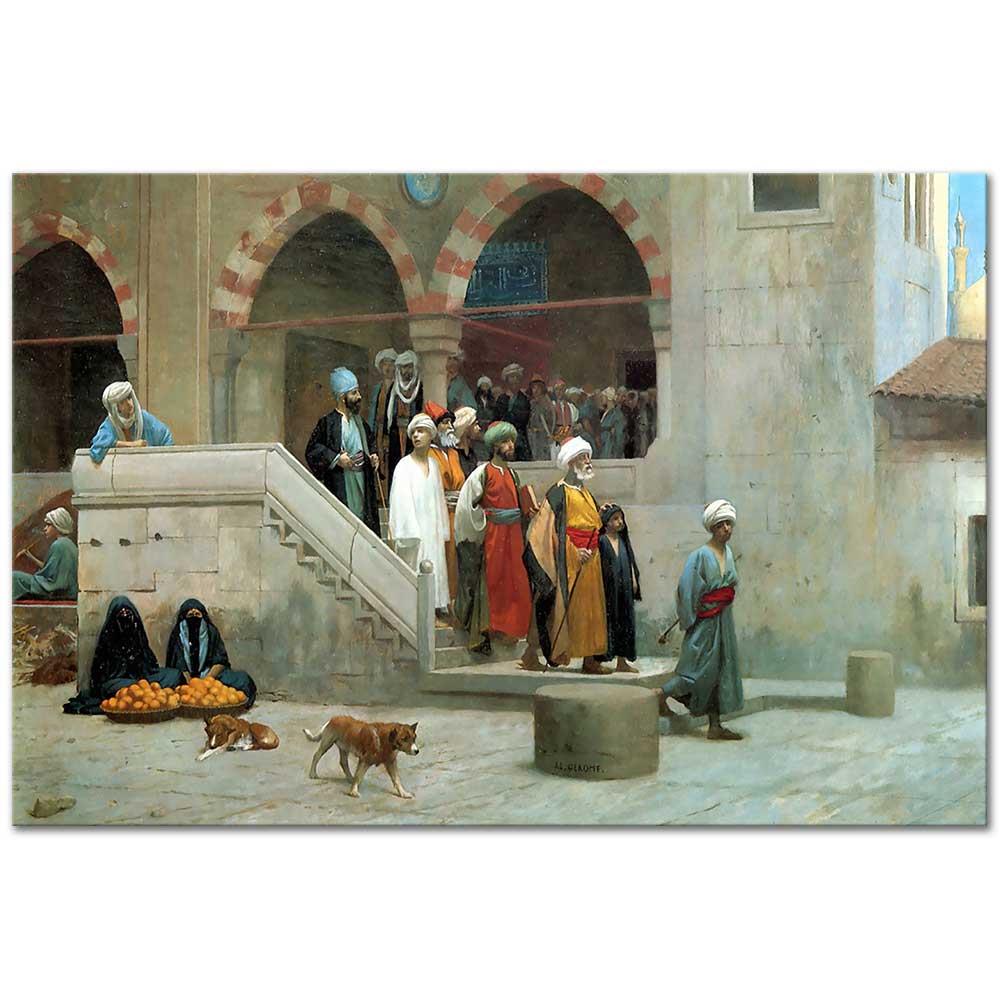 Jean Leon Gerome Camiden Çıkanlar Kanvas Tablo