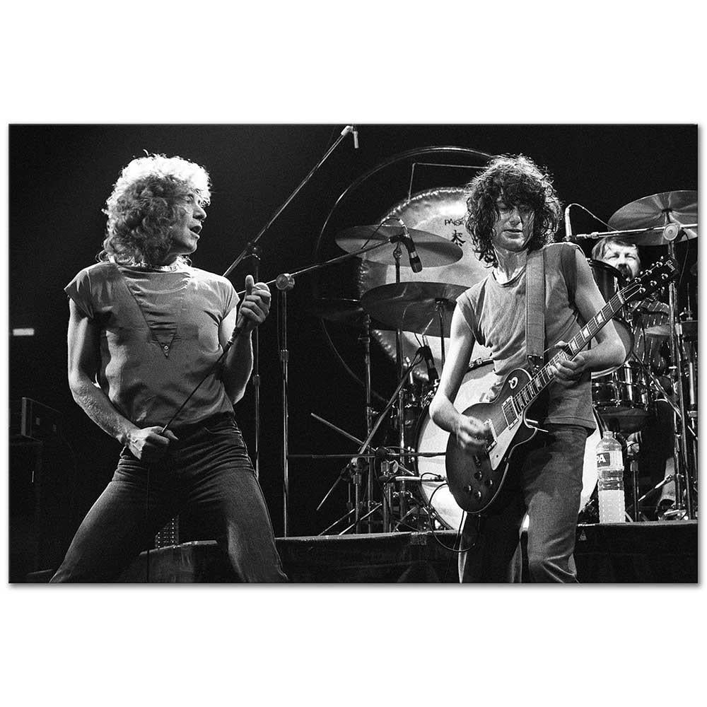 Led Zeppelin Knebworth Konserinde Kanvas Tablo