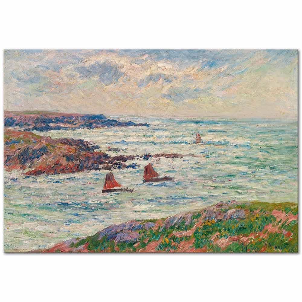 Henry Moret Doelan Limanına Giriş, Finistere Kanvas Tablo