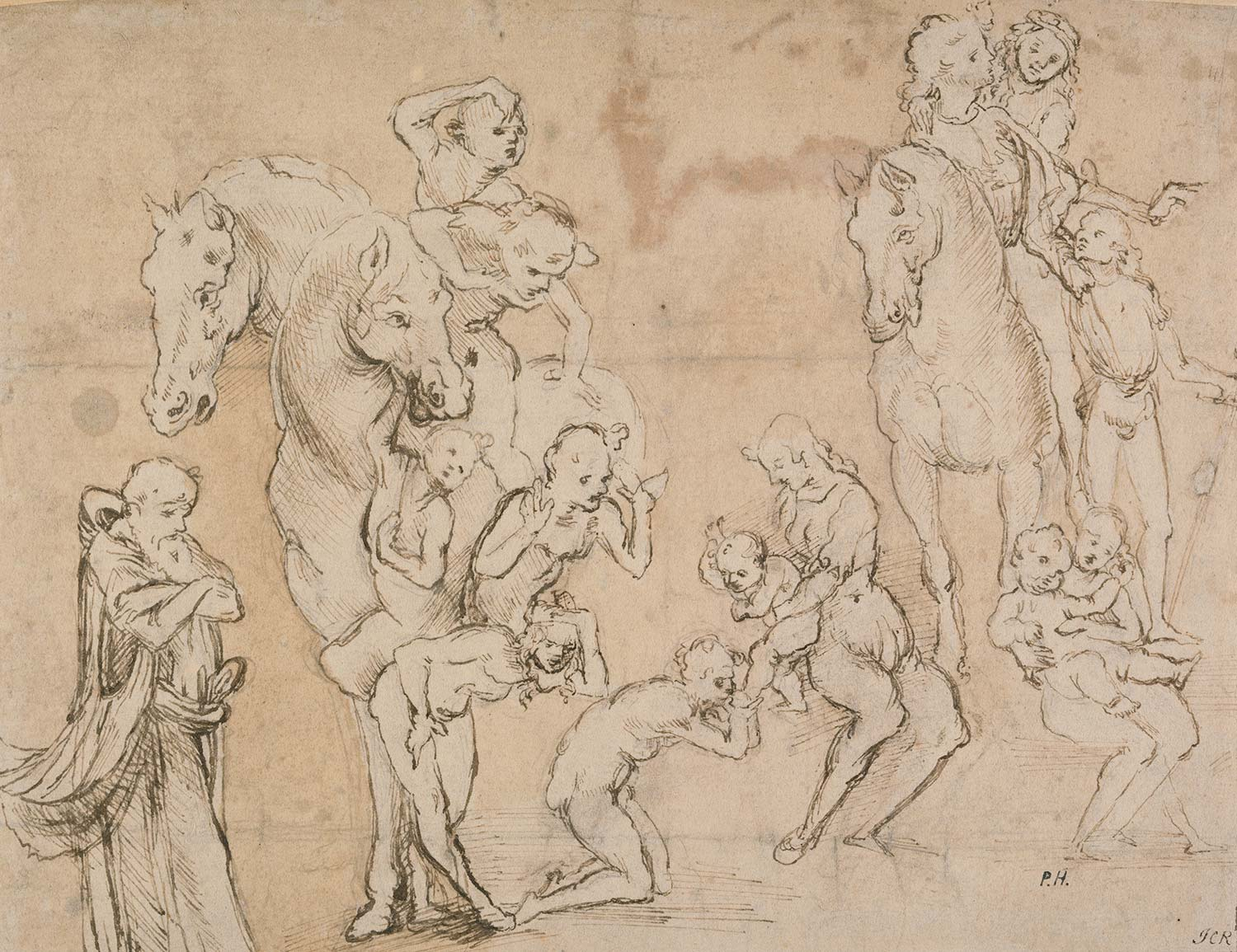 Leonardo Da Vinci Figür Etüdleri Kanvas Tablo