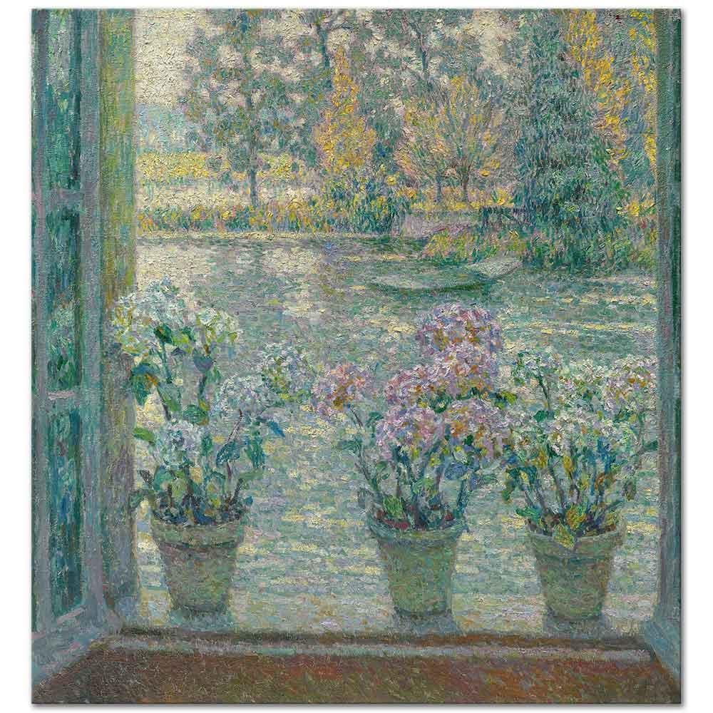 Les Hortensias by Henri Le Sidaner
