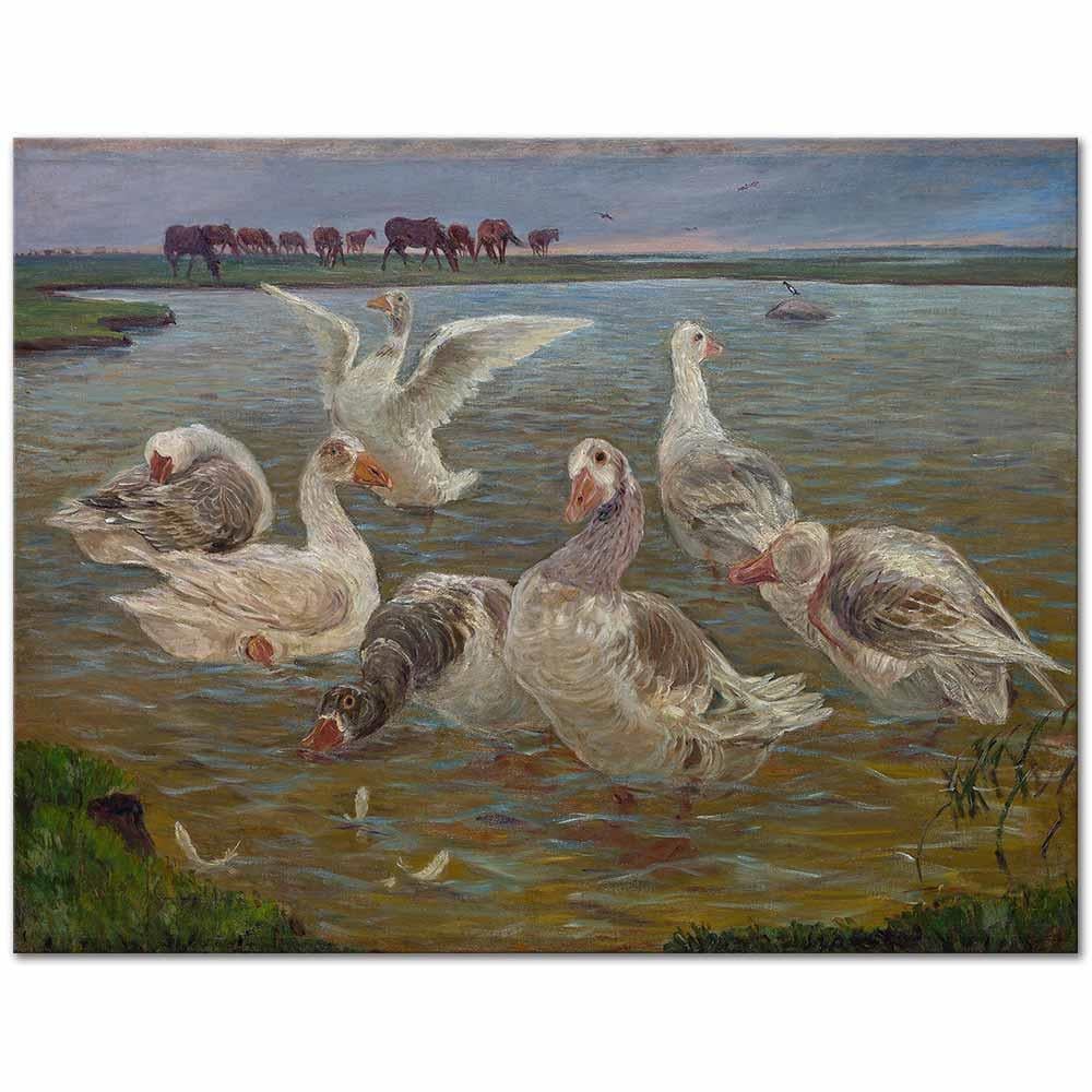 Les Oies by Theodor Philipsen as Art Print