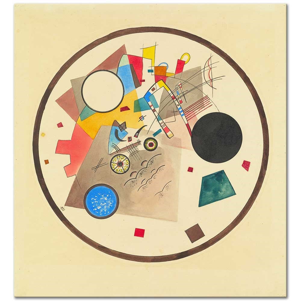 Wassily Kandinsky Aydınlık Çember Kanvas Tablo