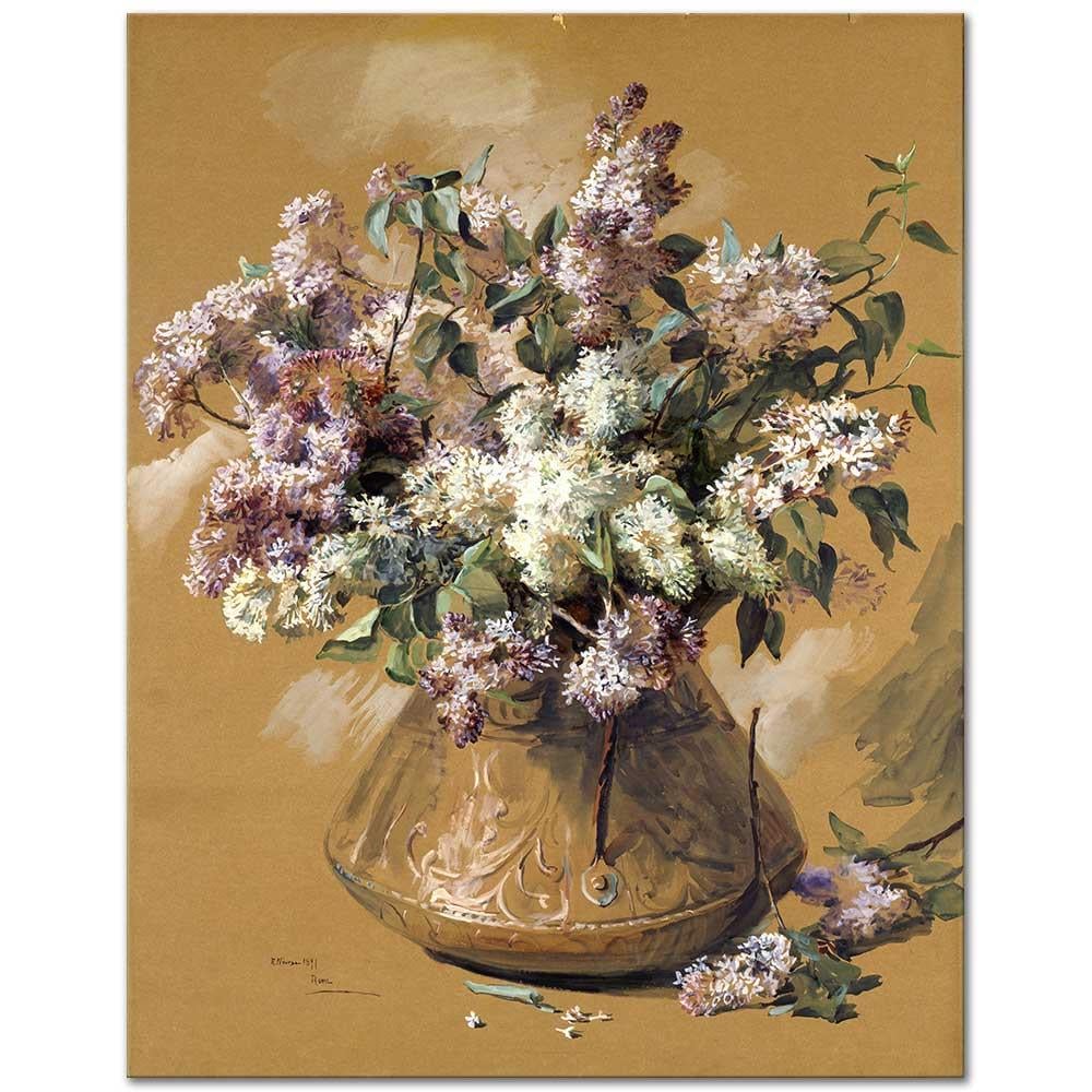 Lilacs by Elizabeth Nourse as Art Print