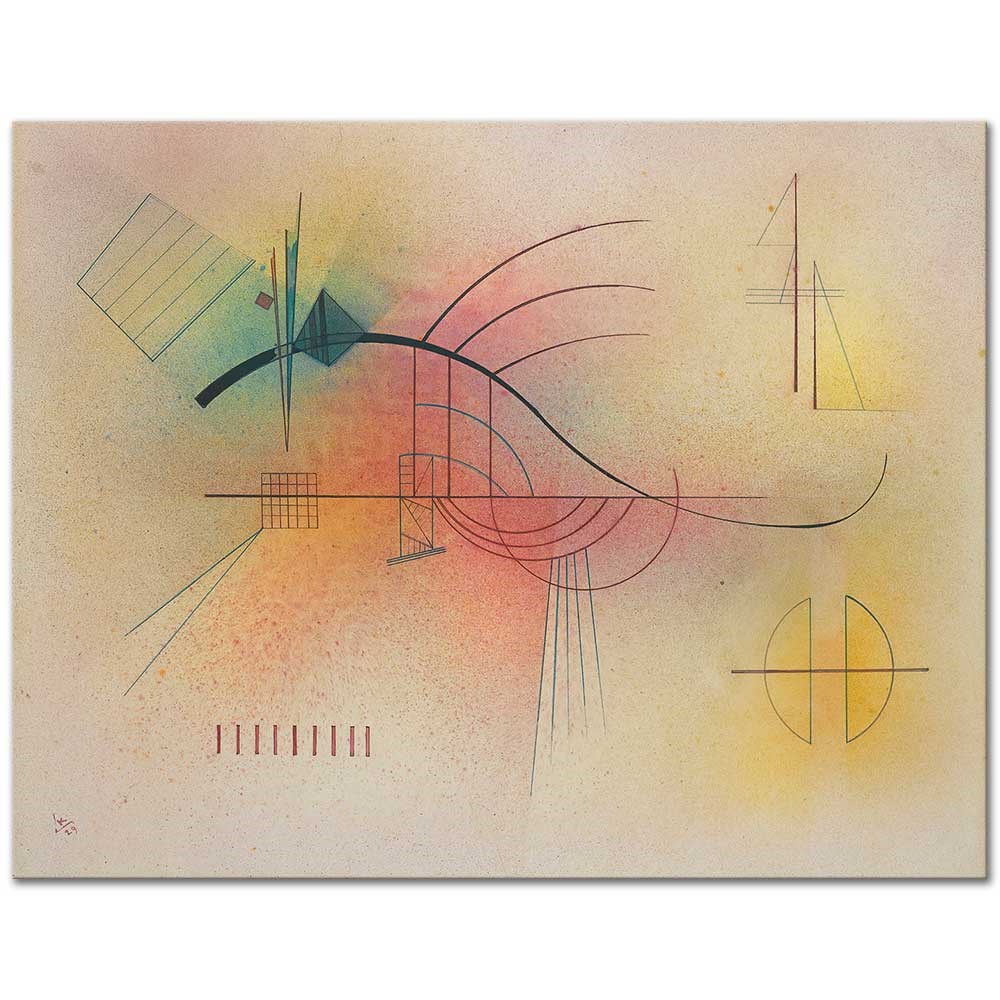Wassily Kandinsky Çizgi Kanvas Tablo