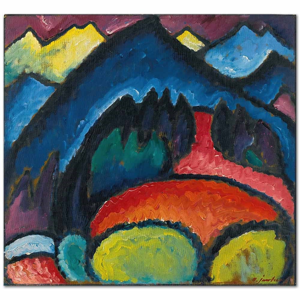 Lithograph Blue The Boat by Wassily Kandinsky as Fine Art Print
