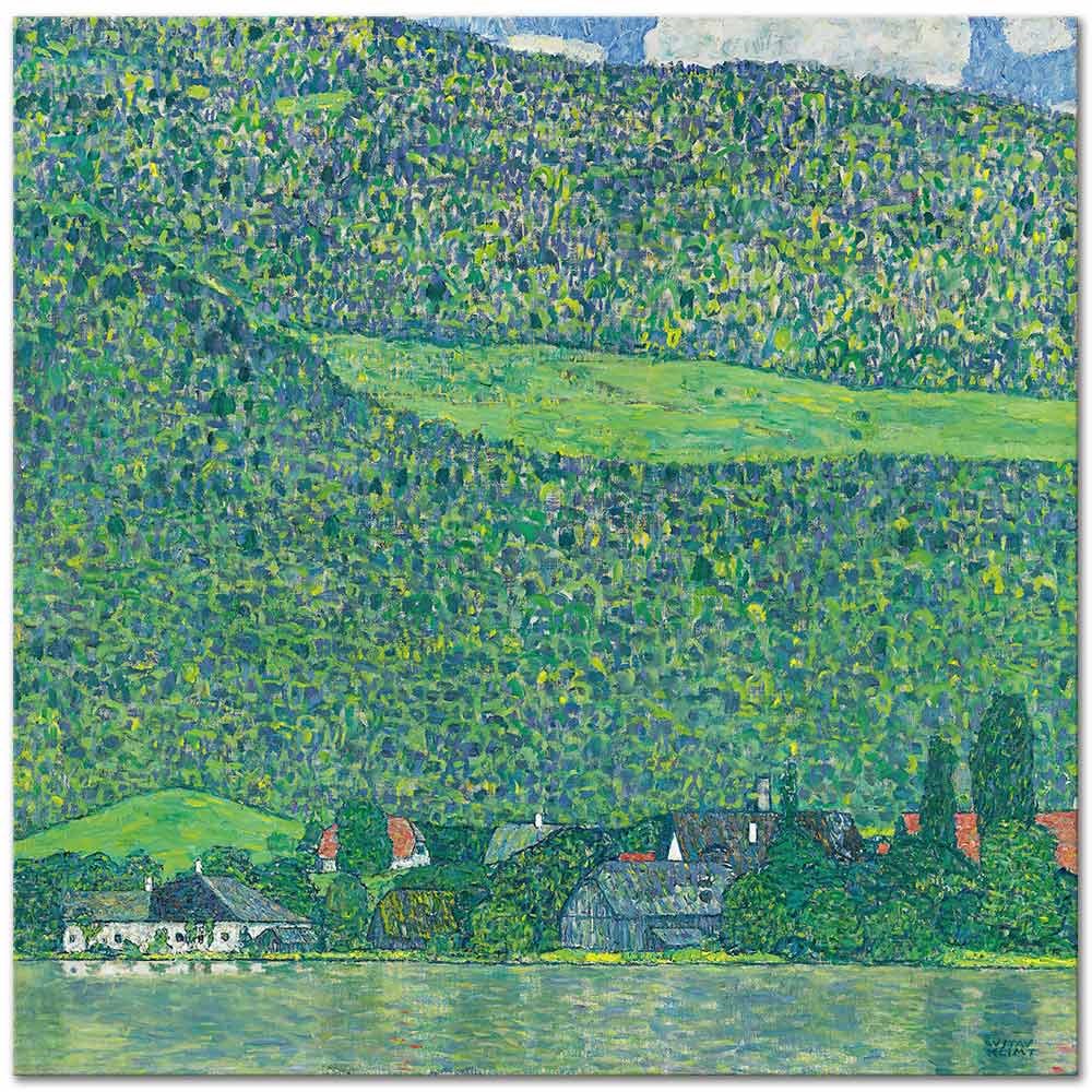 Gustav Klimt Attersee Gölü Kıyısında Litzlberg Kanvas Tablo