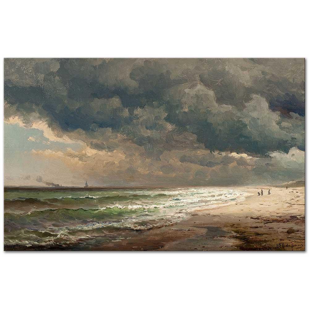 Long Island Beach by Mauritz de Haas as Art Print