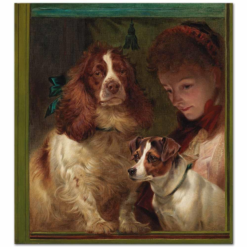Richard Ansdell Şanslı Köpekler Kanvas Tablo