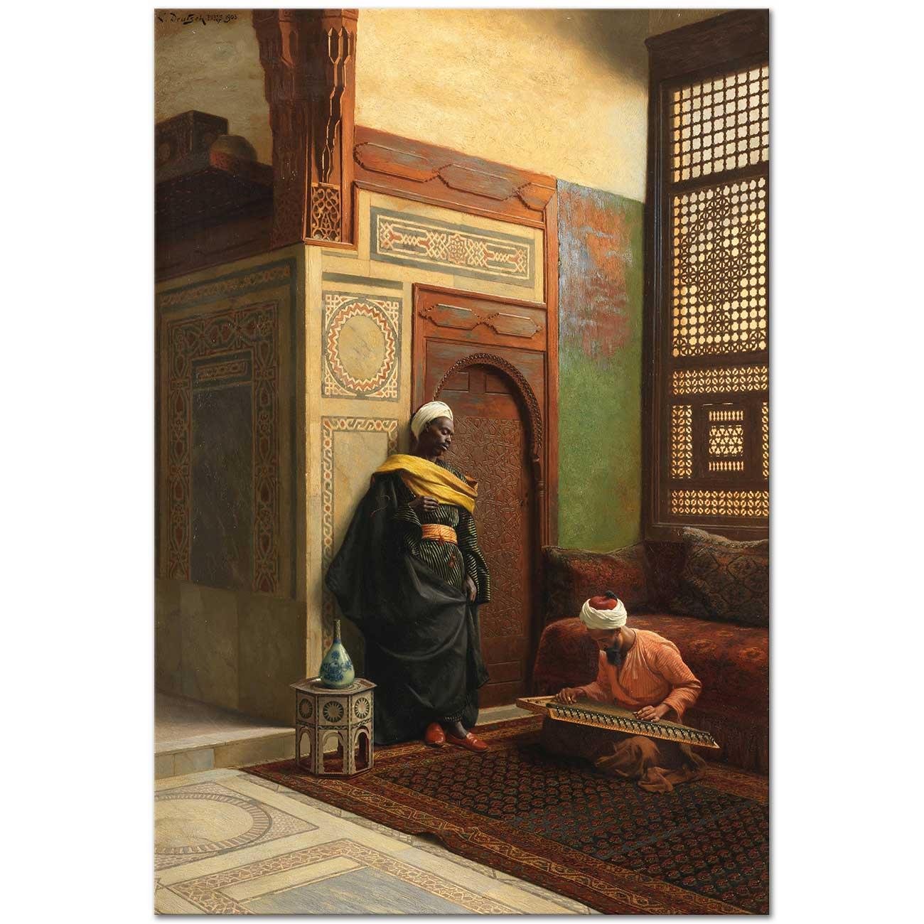 The Qanun Player by Ludwig Deutsch