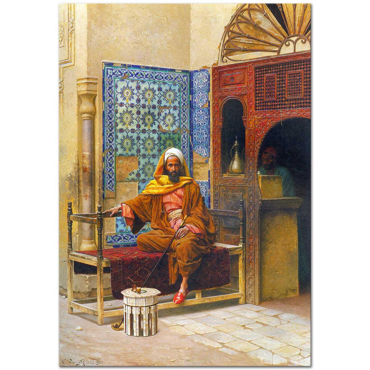 The Smoker by Ludwig Deutsch