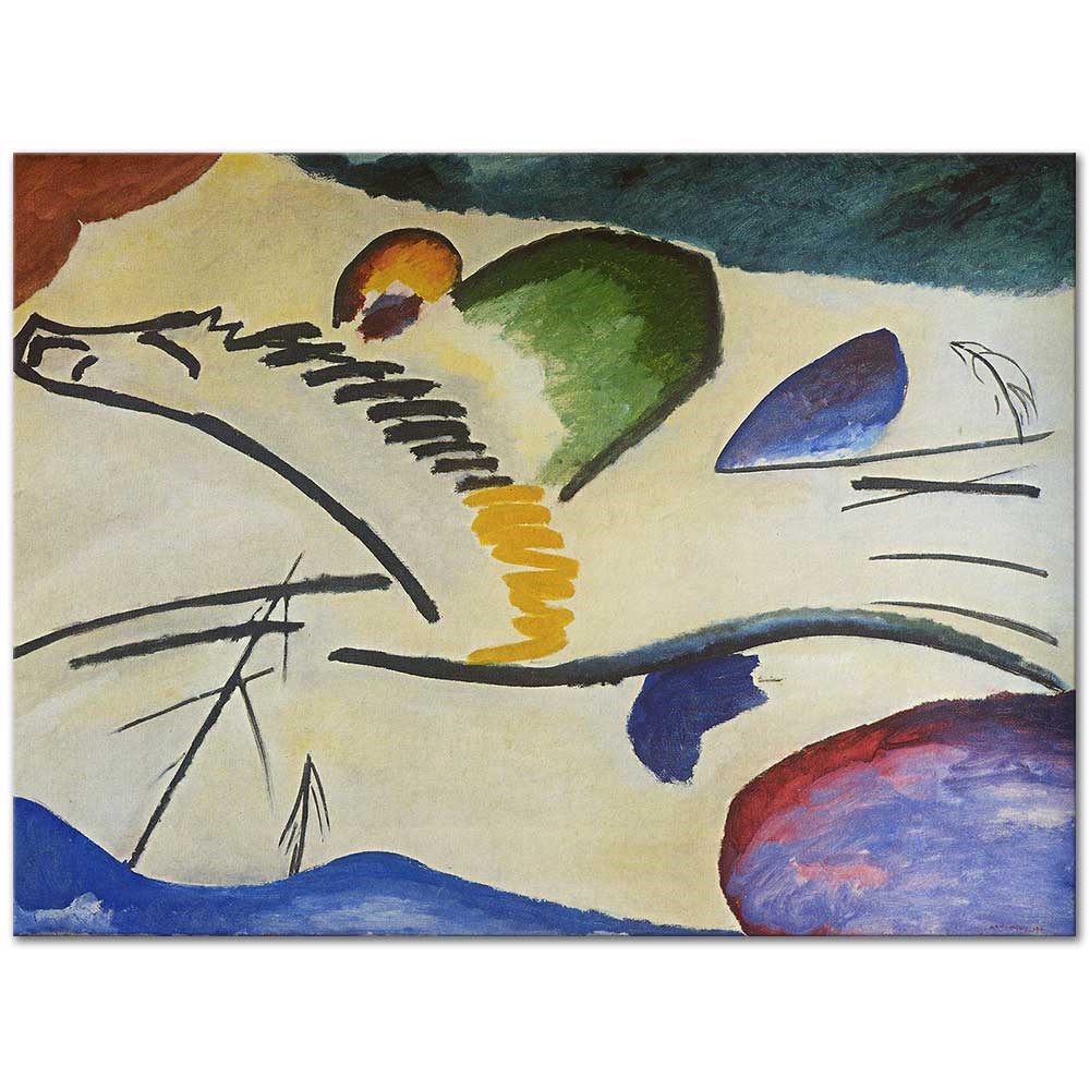 Lyrical by Wassily Kandinsky as Fine Art Print