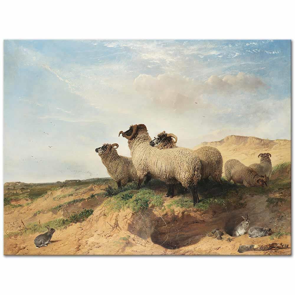 Lytham Sandhills by Richard Ansdell as Art Print