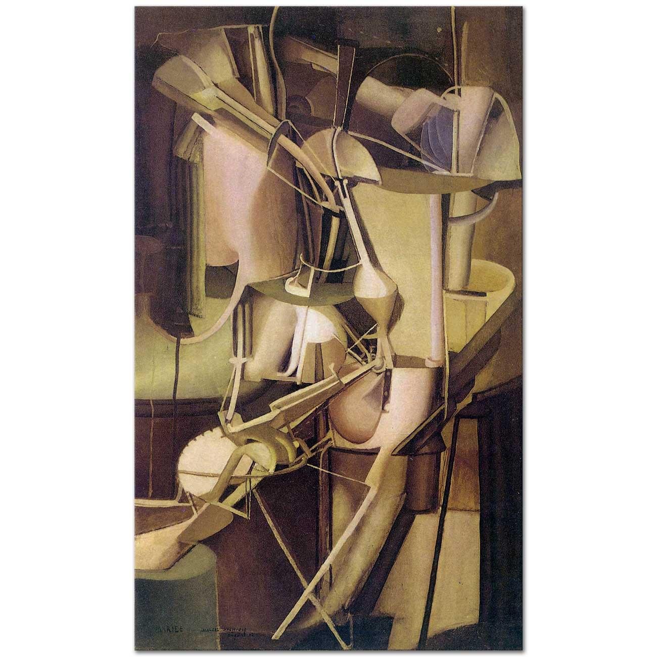Marcel Duchamp Gelin Kanvas Tablo