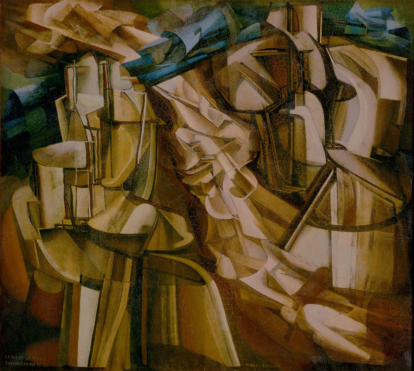 The King and Queen Surrounded by Swift Nudes by Marcel Duchamp