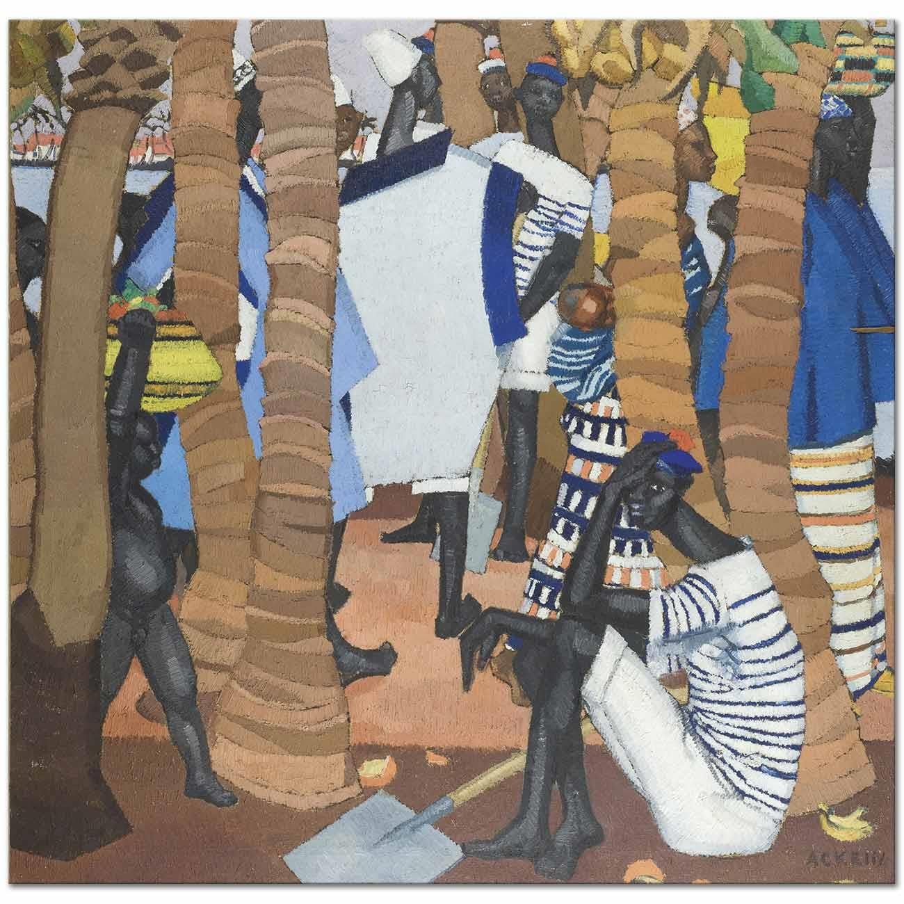Laptots Dans un Port en Guinee by Marcelle Ackein