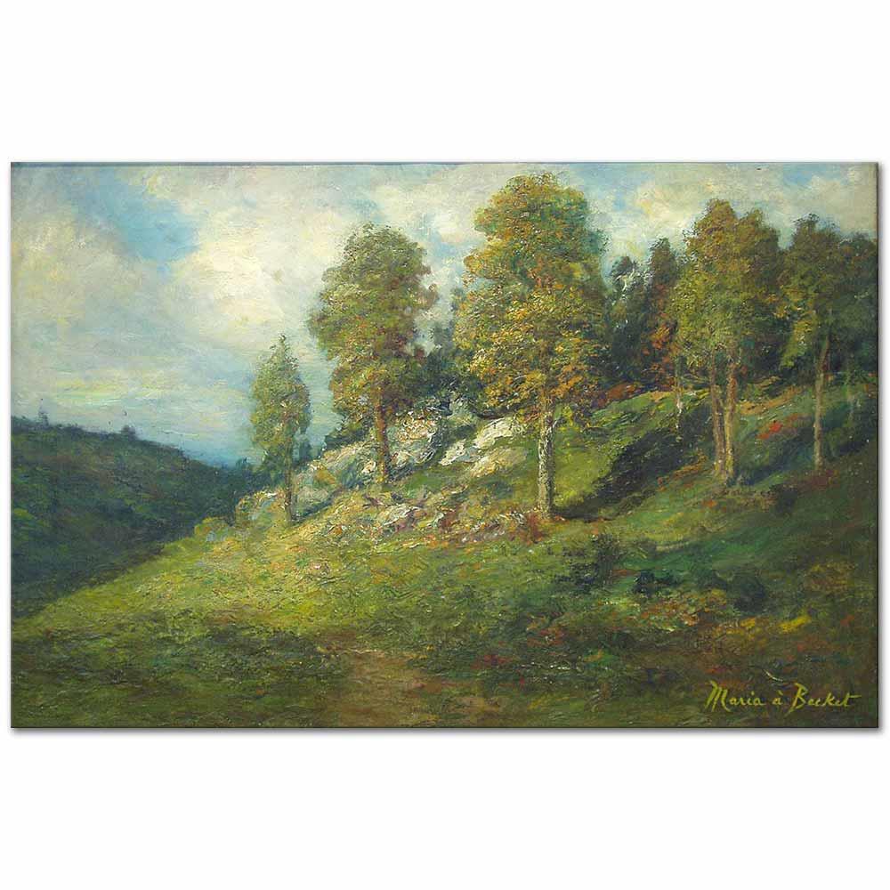 Hillside Landscape by Maria A Becket