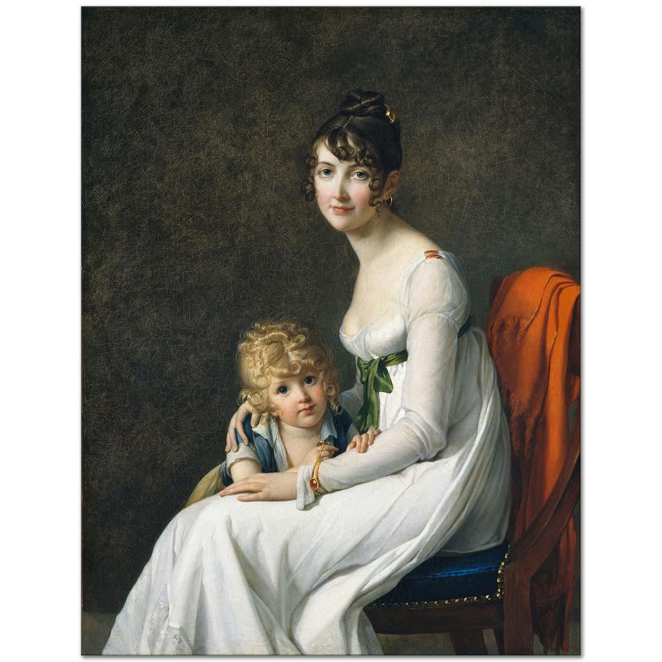 Marie Guillemine Benoist Madame Philippe Desbassayns de Richemont Kanvas Tablo