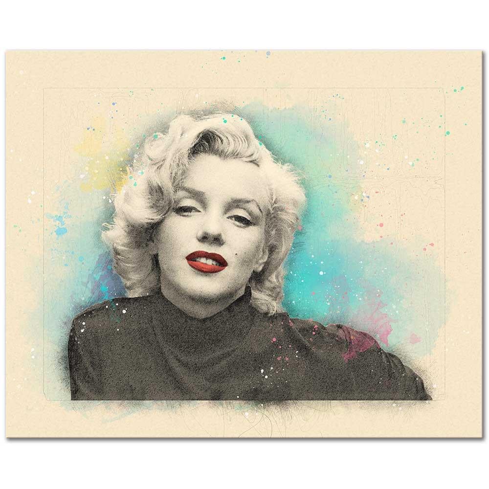 Marilyn Monroe Portresi Özel Tasarım Kanvas Tablo