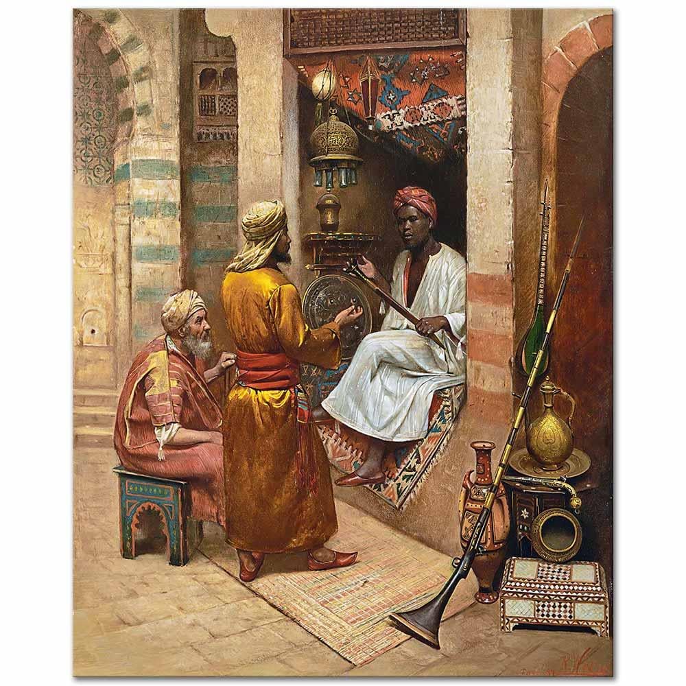 Rudolf Weisse Doğu Kahire'de Satış Yeri Kanvas Tablo