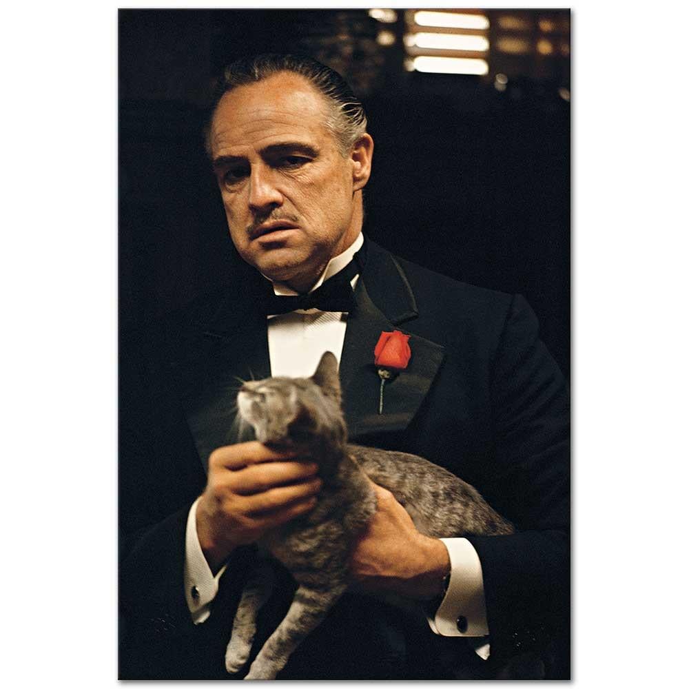 Marlon Brando Baba Filminden Kanvas Tablo