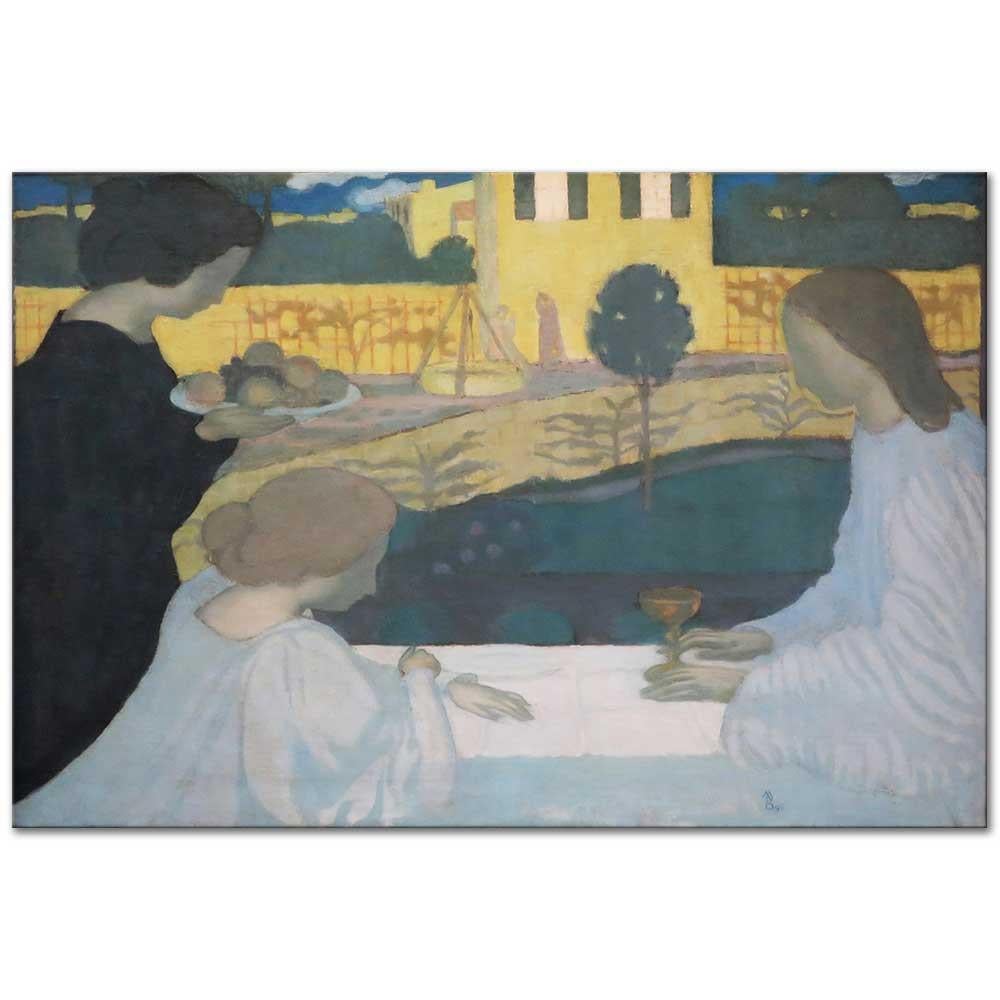 Maurice Denis Martha ve Mary Kanvas Tablo