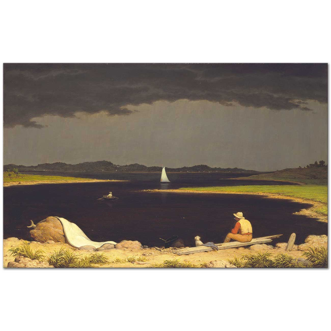 Martin Johnson Heade Yaklaşan Fırtına Kanvas Tablo