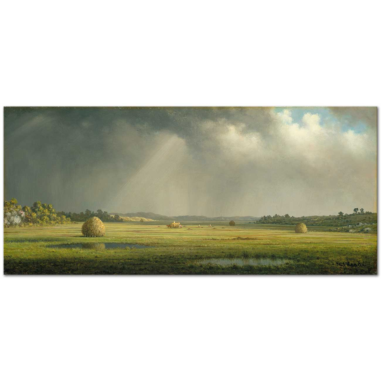 Martin Johnson Heade Newburyport Çayırlığı Kanvas Tablo