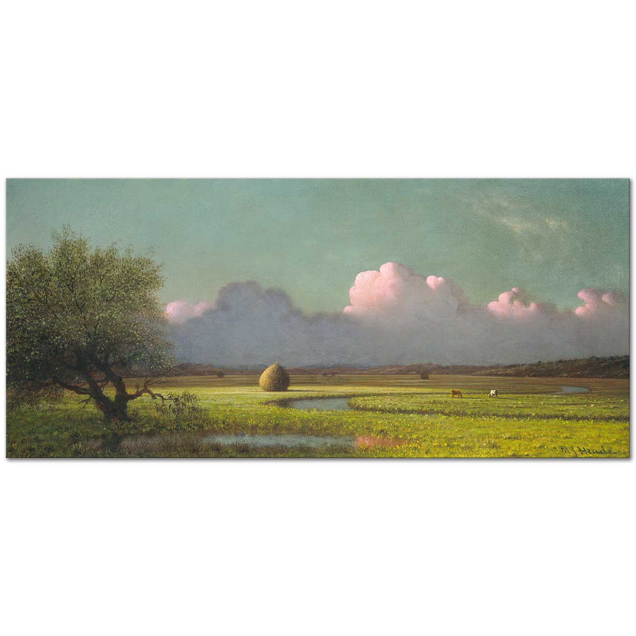 Martin Johnson Heade Sunlight and Shadow Art Print