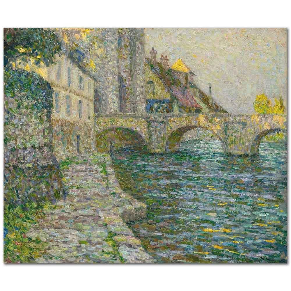 Henri Le Sidaner Gri Sabah, Moret Kanvas Tablo