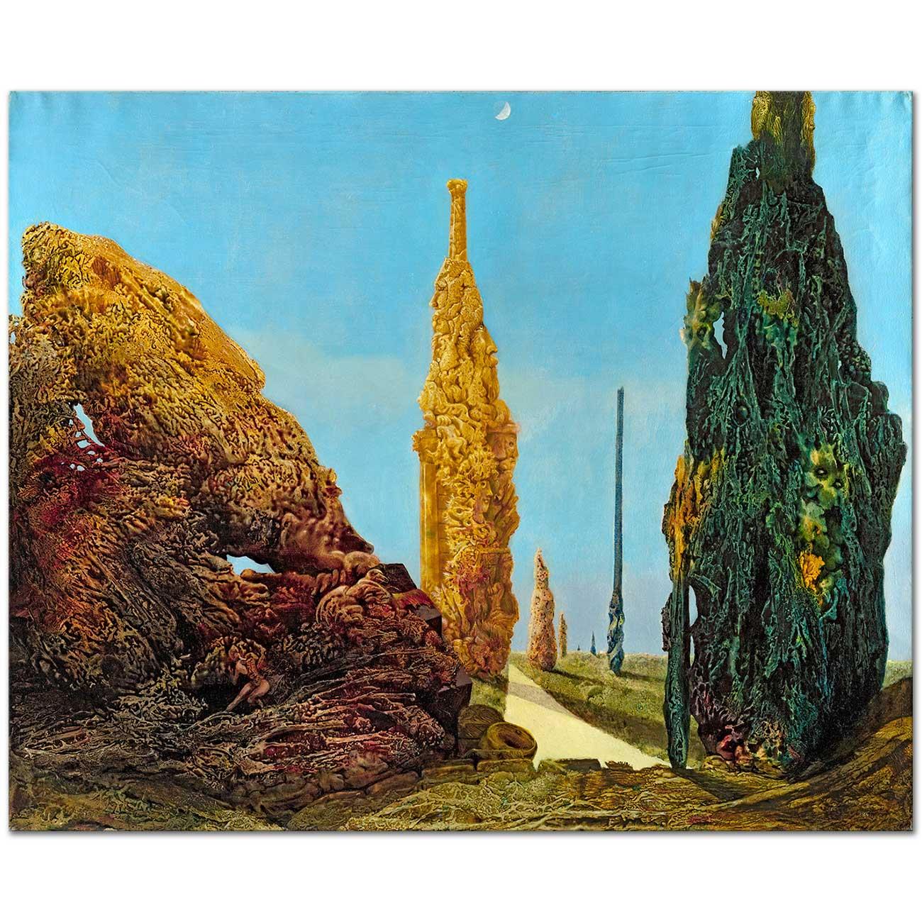 Solitary and Conjugal Trees by Max Ernst