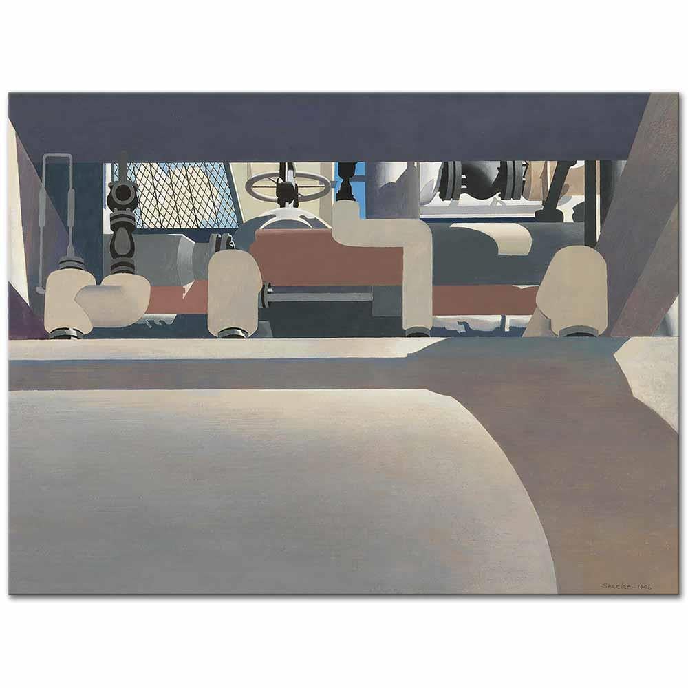 Charles Sheeler Mekanizasyon Kanvas Tablo