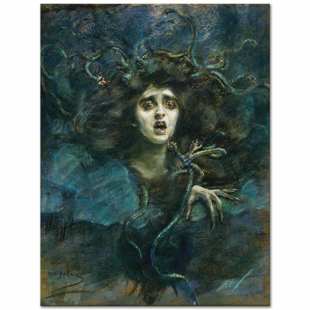Alice Pike Barney Medusa (Laura Dreyfus Barney) Kanvas Tablo