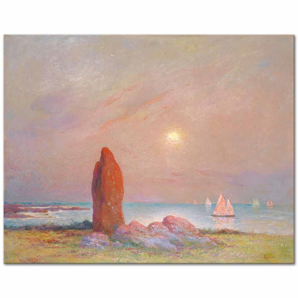 Ferdinand du Puigaudeau Menhir Kanvas Tablo