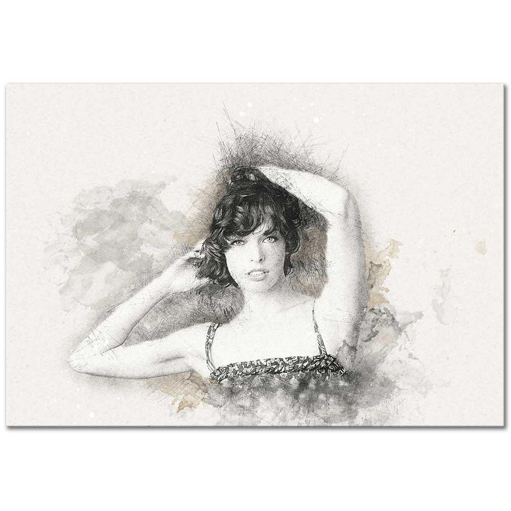 Milla Jovovich Special Design as Art Print