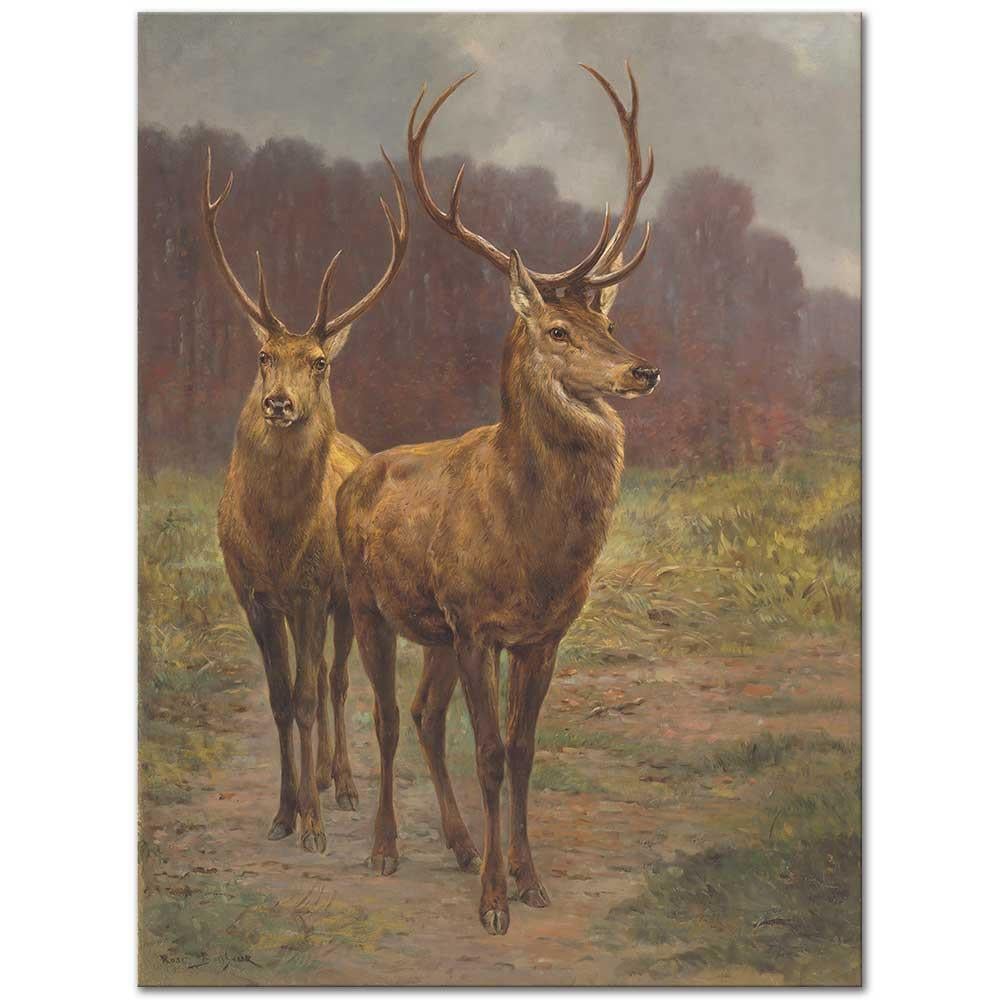 Rosa Bonheur Ormanın Hükümdarları Kanvas Tablo
