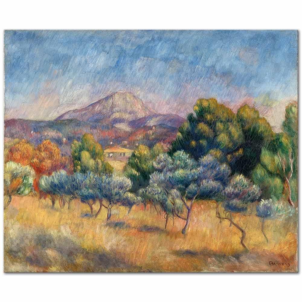 Mont Sainte-Victoire by Pierre Auguste Renoir as Art Print