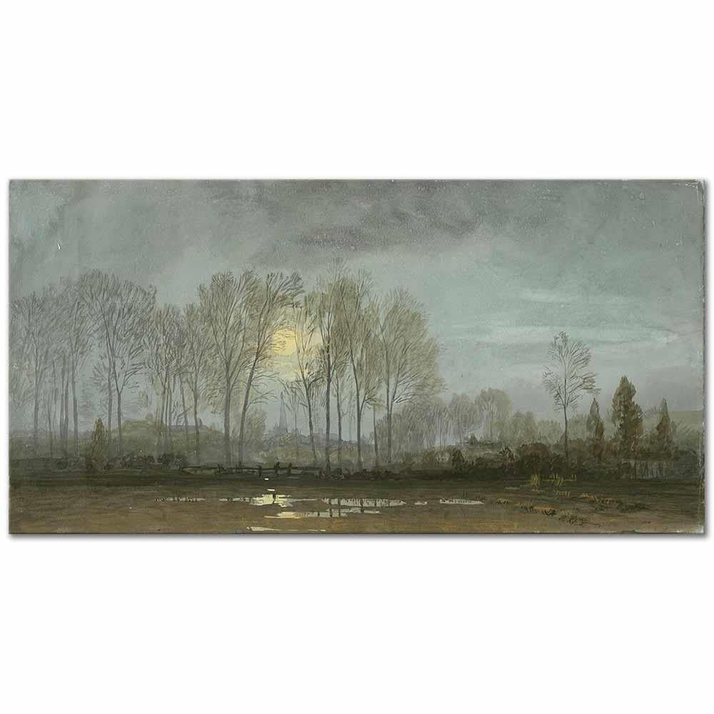 Moonlit Landscape by William Trost Richards as Art Print