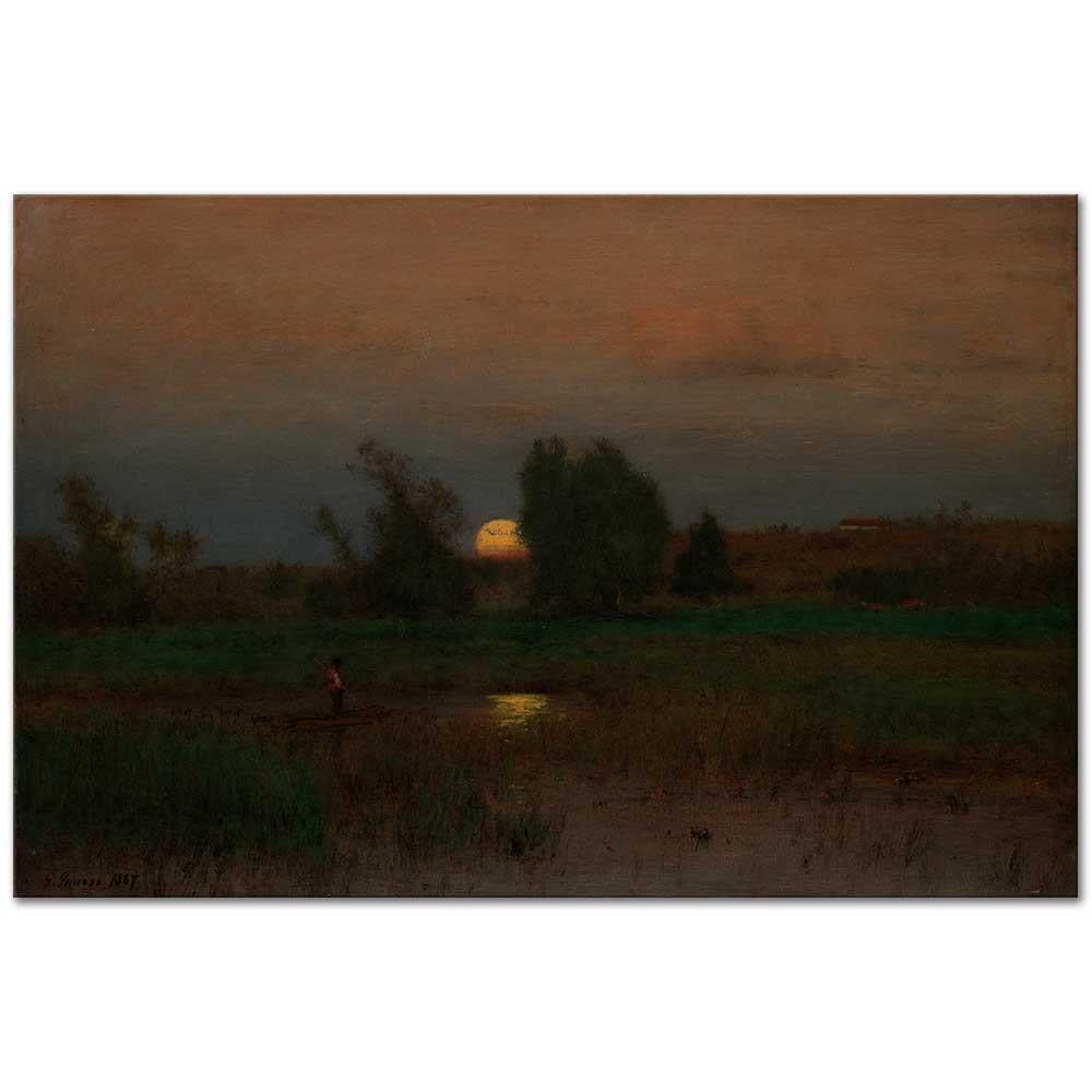 George Inness Ayın Doğuşu Kanvas Tablo