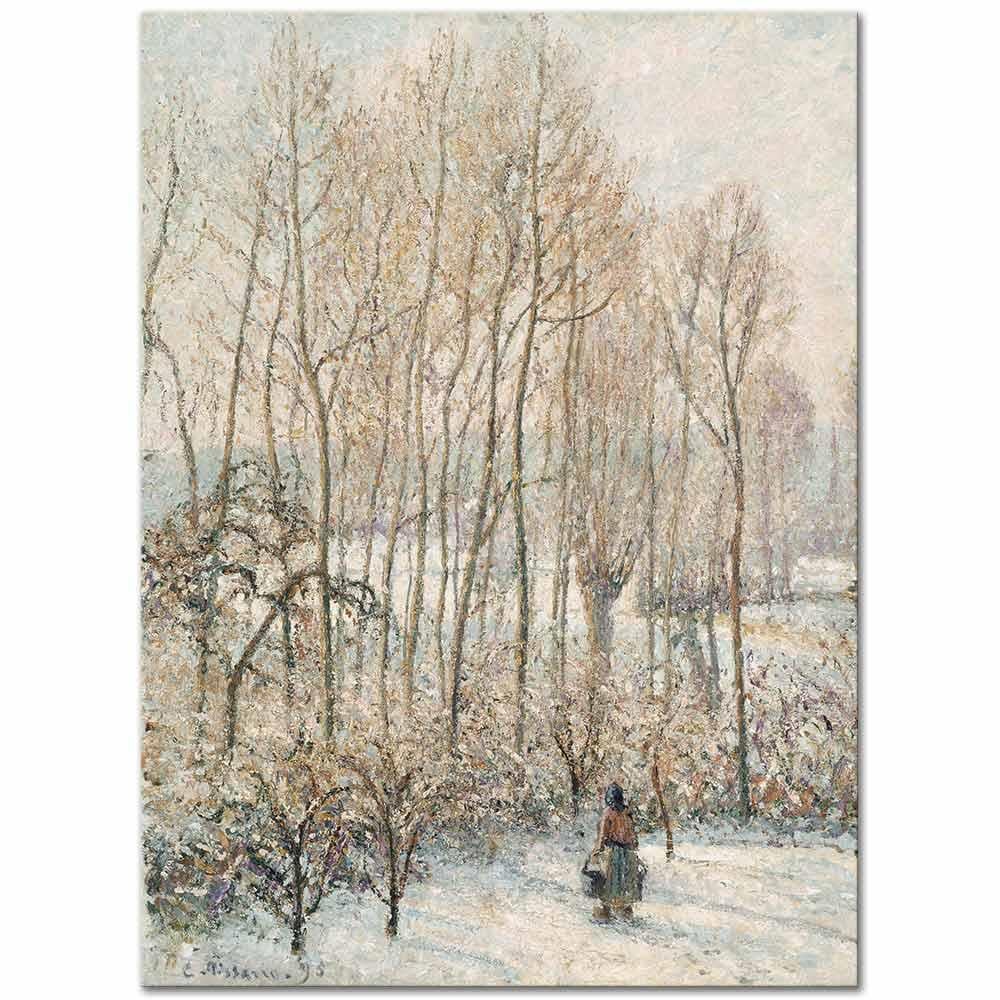Morning Sunlight on the Snow, Eragny-sur-Epte by Camille Pissarro