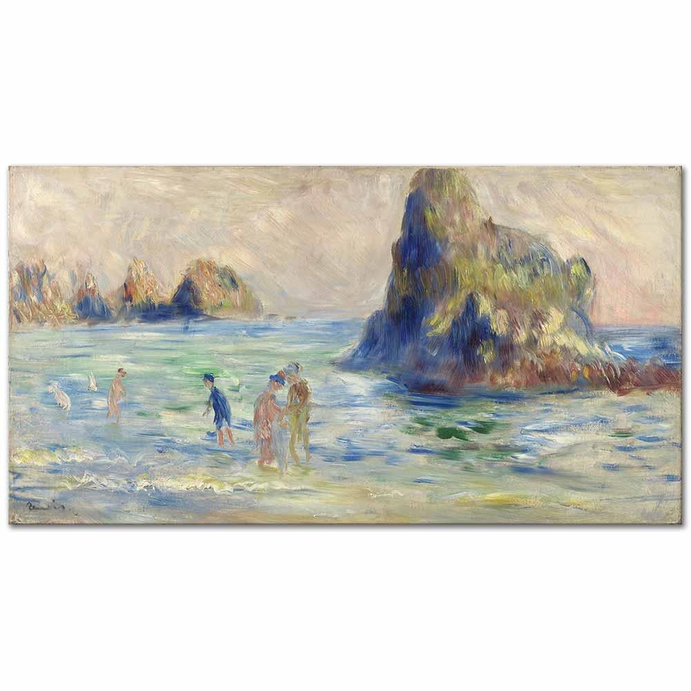 Pierre Auguste Renoir Moulin Huet Körfezi Guernsey Kanvas Tablo