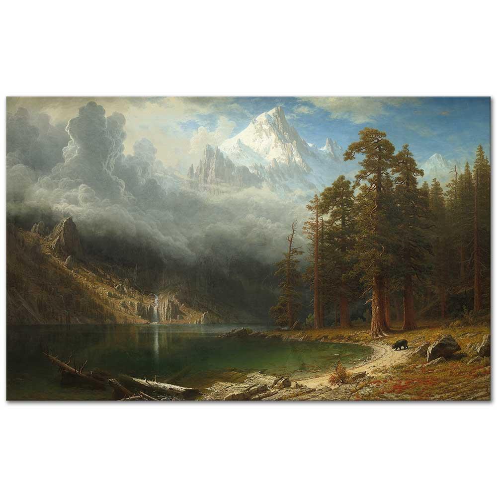 Albert Bierstadt Corcoran Dağı Kanvas Tablo